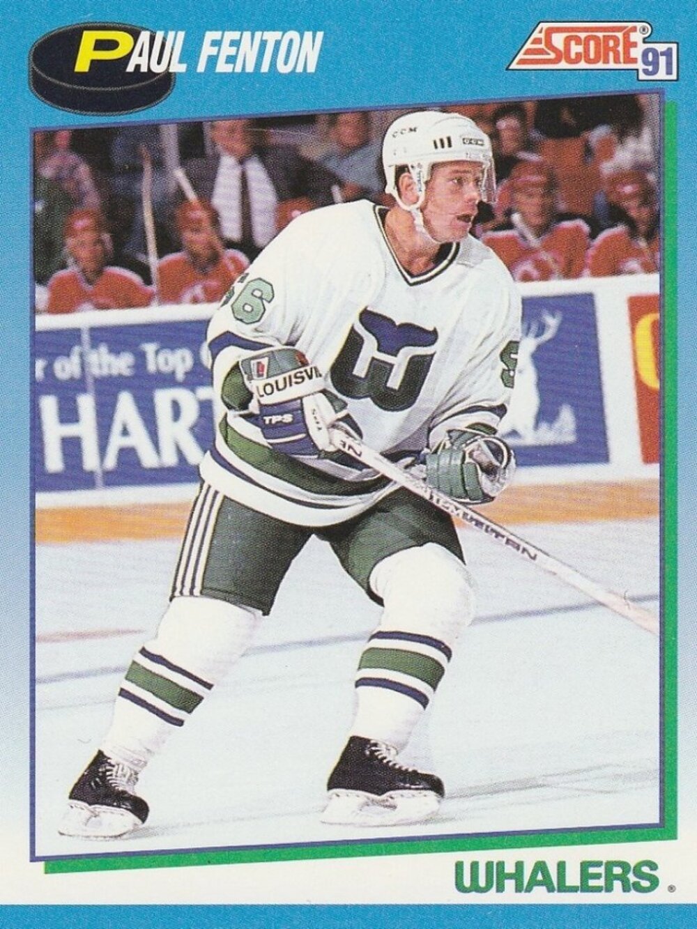 Paul Fenton - Score '91 NHL Hockey Card